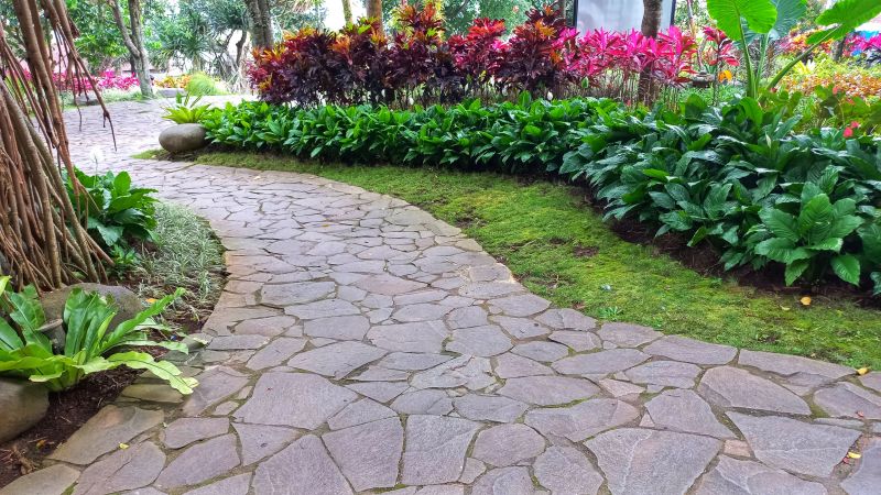 Natural Stone Paver Path